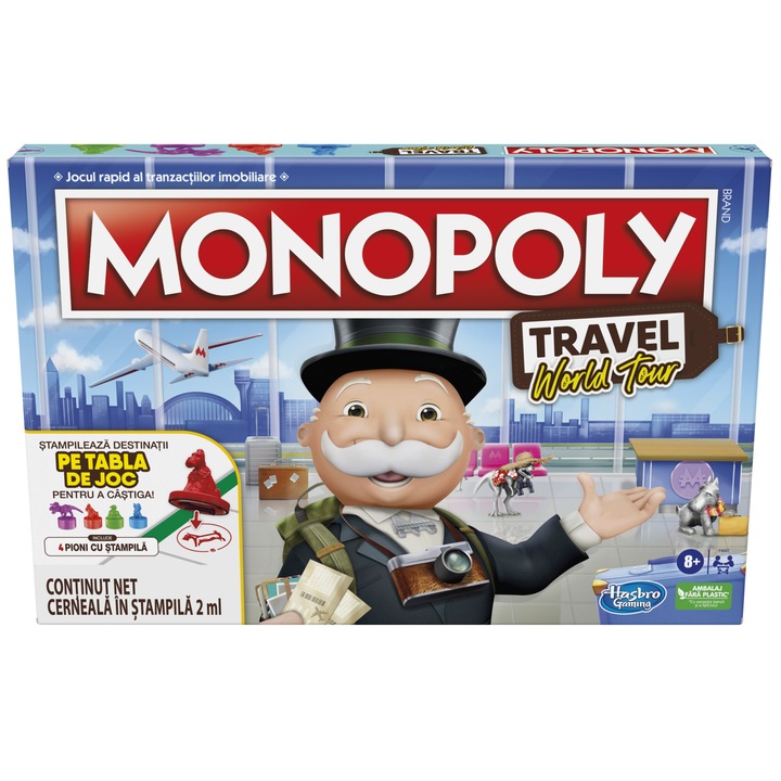 Monopoly Társasjáték - Travel World Tour, román nyelvű