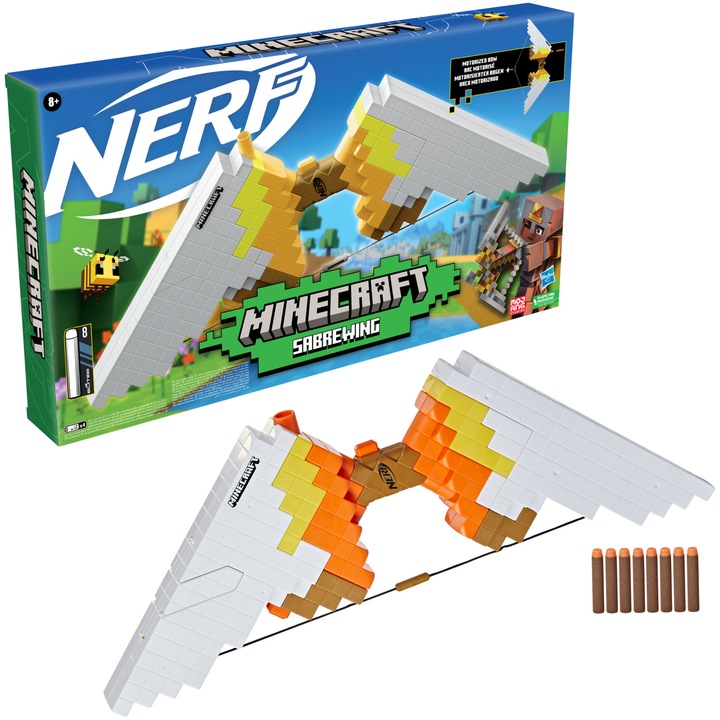 Бластер Nerf Roblox - Sabrewing, 8 снаряда