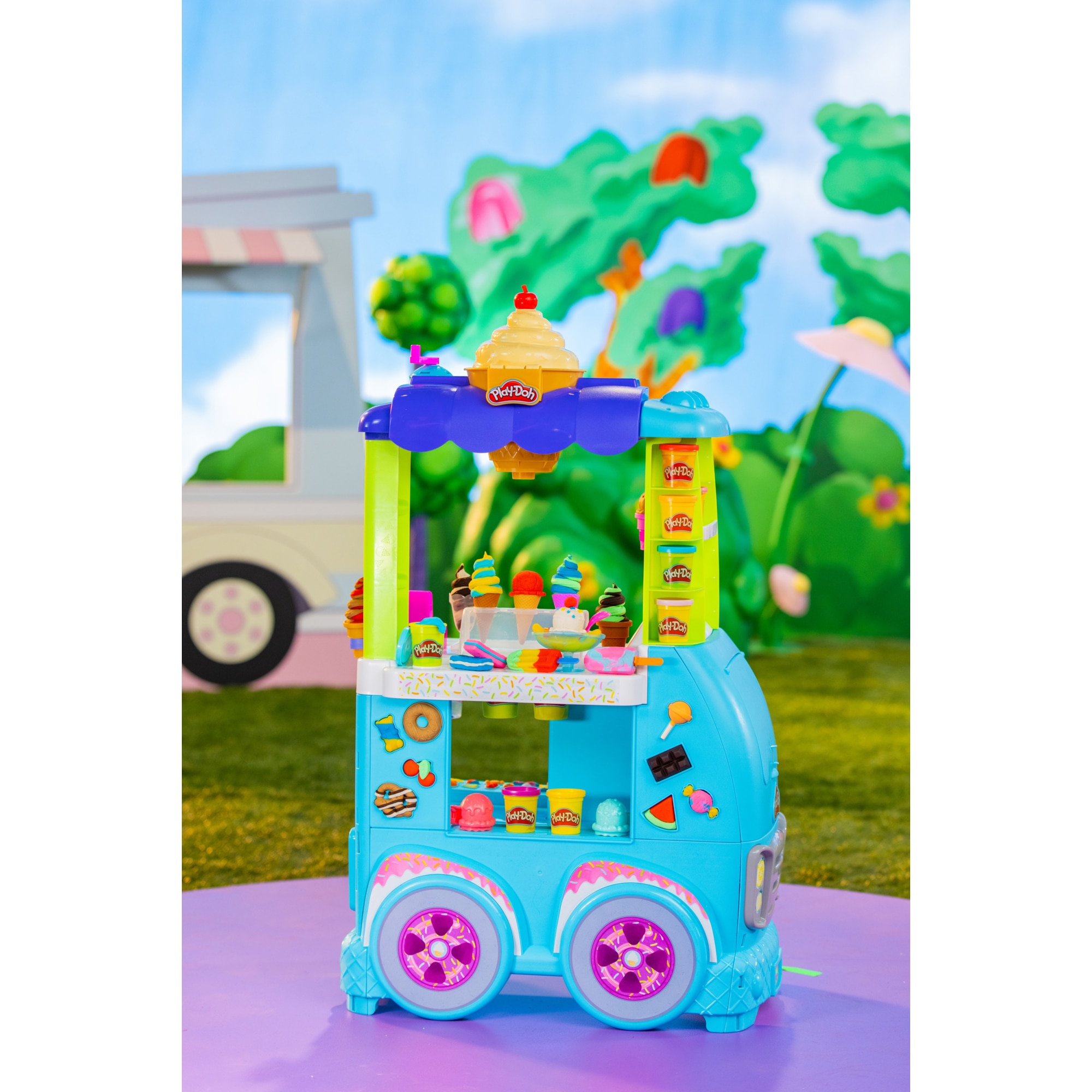 Play doh truck hot sale set