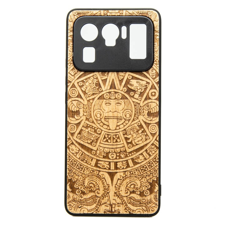 Кейс за Xiaomi Mi 11 Ultra, BEWOOD, силикон/дърво, кафяв