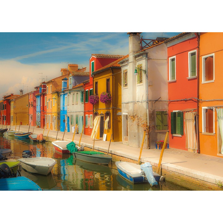 Puzzle 1000 piese Schmidt - Bright houses on the Island of Murano