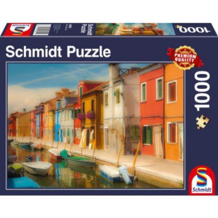 Schmidt Bright Houses on the Island of Burano 1000 db-os puzzle (4001504589912) (4001504589912)