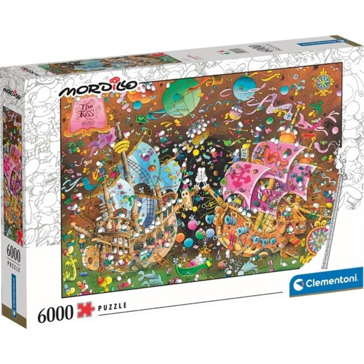 Colectia Clementoni Mordillo - Sarutul, Puzzle (6000 bucati)