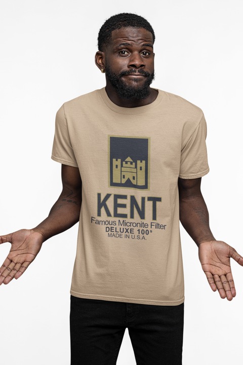 Tricou pentru barbati cu imprimeu Kent, Nisip, XL