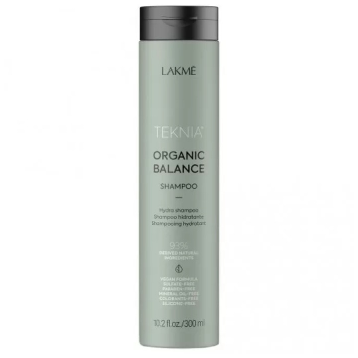 Lakme Teknia Organic Balance sampon, szulfátmentes, érzékeny fejbőrre, 300 ml