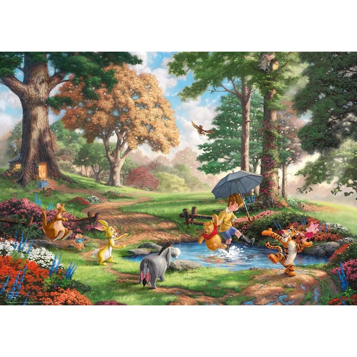 Schmidt - Puzzle Thomas Kinkade - Disney - Winnie the Pooh - 1 000 piese