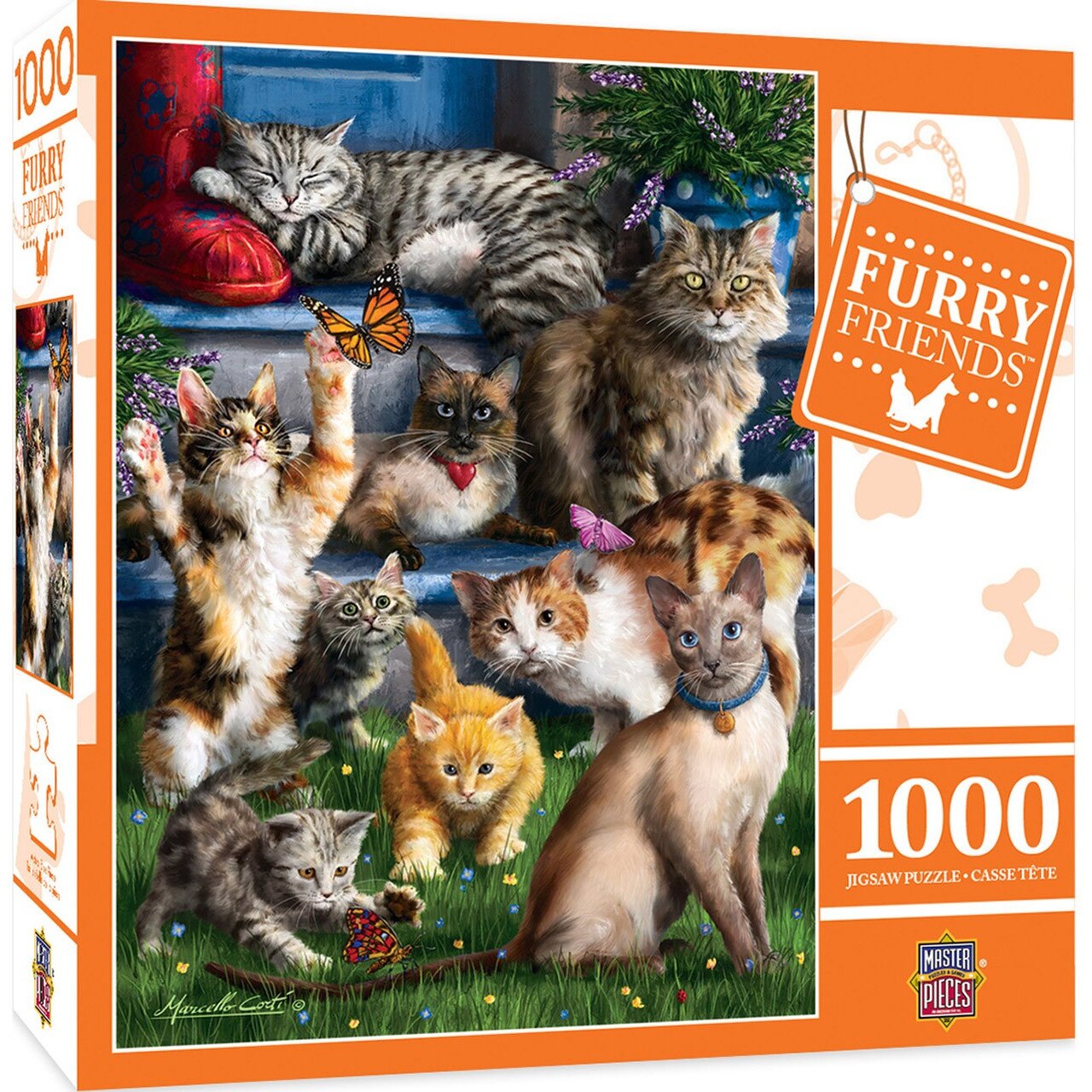 Puzzle 1000 piese Master Pieces - Butterfly Chasers - eMAG.ro