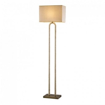 Lampadar Avonni Acelya Aplicatii decorative sfoara, finisaj Antique abajur textil 1xE27 max60W Lampadar Avonni Acelya Aplicatii decorative sfoara, finisaj Antique abajur textil 1xE27 max60W