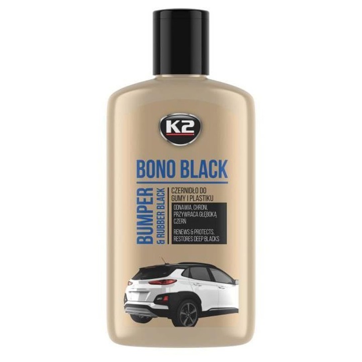 Solutie curatat, reinnoit, innegrit bari, cauciuc, 250ml, Bono Black K030N K2