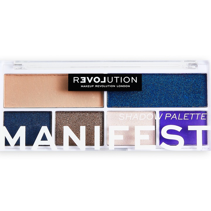 Paleta de farduri Revolution Relove Colour Play Manifest Shadow, 5.2 g