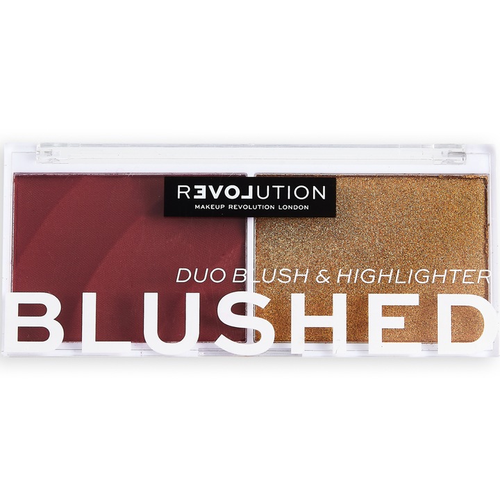 Fard de obraz Revolution Relove Colour Play Blushed Duo Wishful, 5.8 g