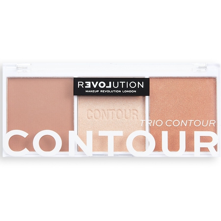 Paleta pentru contur Revolution Relove Colour Play Contour Trio Palette Baked Sugar, 6 g