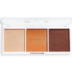 Paleta pentru contur Revolution Relove Colour Play Contour Trio Palette Bronze Sugar, 6 g