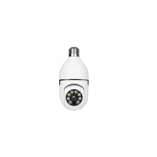 Camera Bec Camera Supraveghere, tip Bec E27 WiFi, Senzor de Miscare, de Interior ...