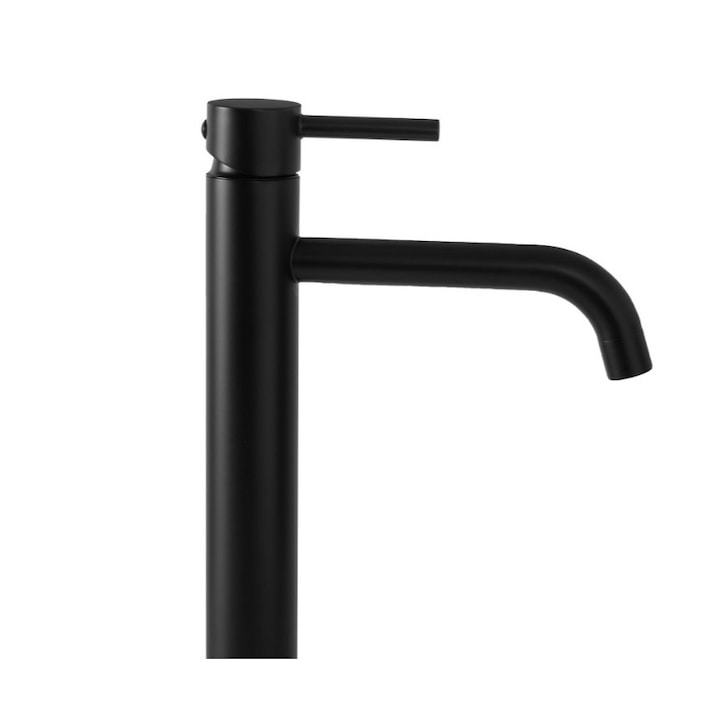 Смесител за мивка Rea Calani Nexos Black High, Черен, Висок