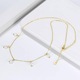 Set din Argint, Colier si Cercei cu Perle naturale, Placat cu Aur, Baroque Pearl