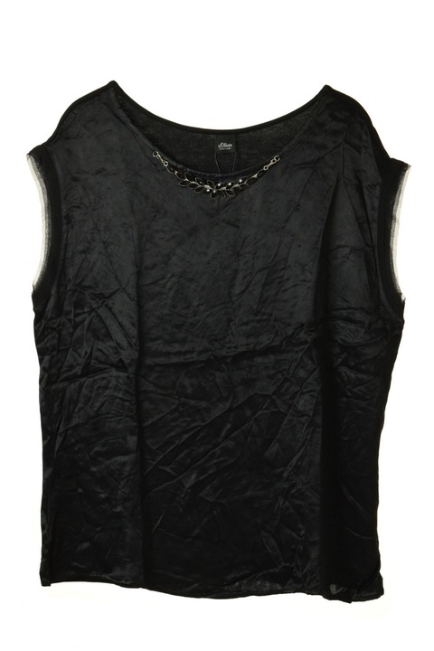 Елегантна дамска блуза s. Oliver Black Label, Черна, 44