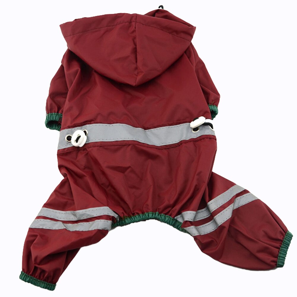 Salopeta de ploaie Meiqi Collection MQ-YY07, 20-24 cm, Visiniu