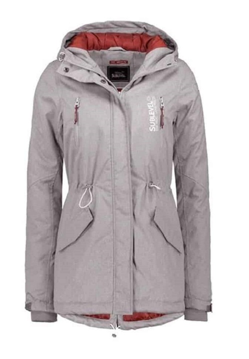 Sublevel kabát női vásznas, sportos light grey, S