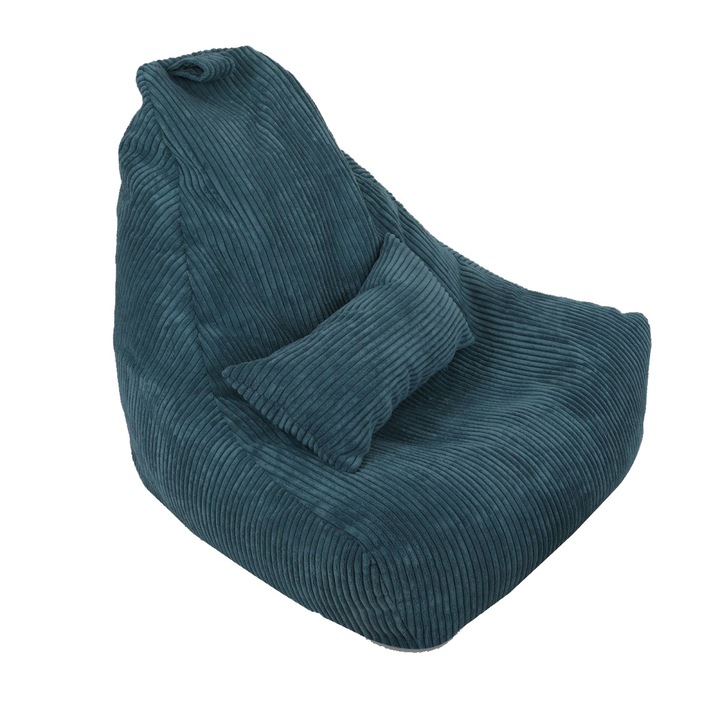 Fotoliu puf Keiko S, 70x65, Bleu