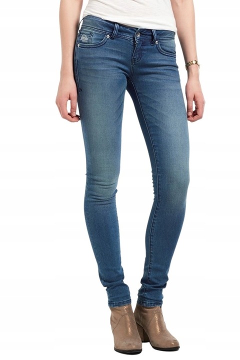 Дамски дънки Superdry, памук/вискоза/полиестер, сини, 38 EU