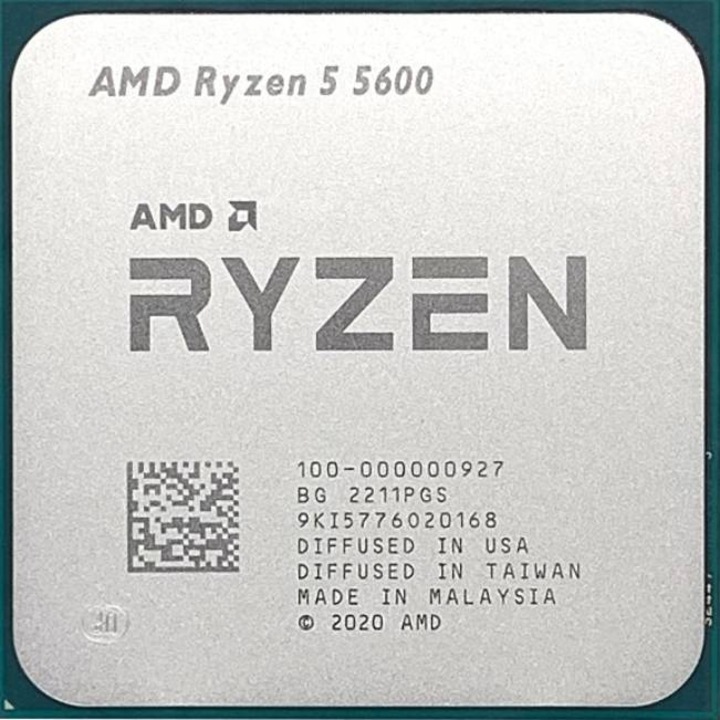 Процесор AMD Ryzen 5 5600 (3.5GHz) TRAY, 3.50 GHz, L2: 3MB, Socket AM4