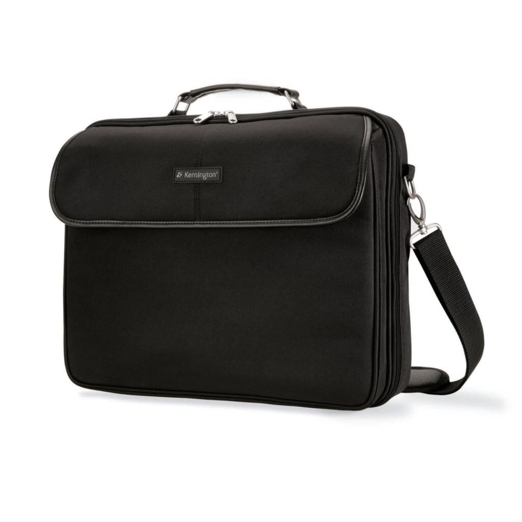 Geanta pentru laptop, Kensington, Clamshell, 15,6 inchi, Negru