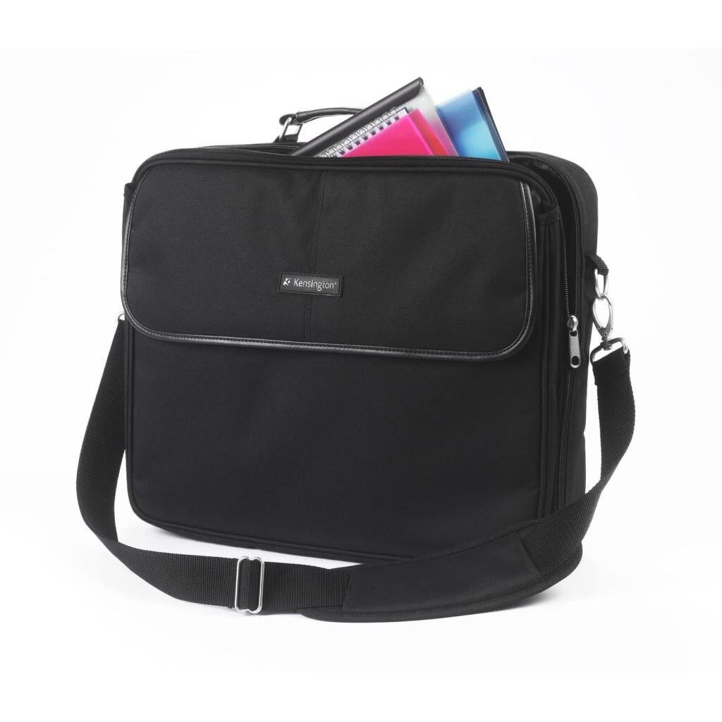 Geanta pentru laptop, Kensington, Clamshell, 15,6 inchi, Negru