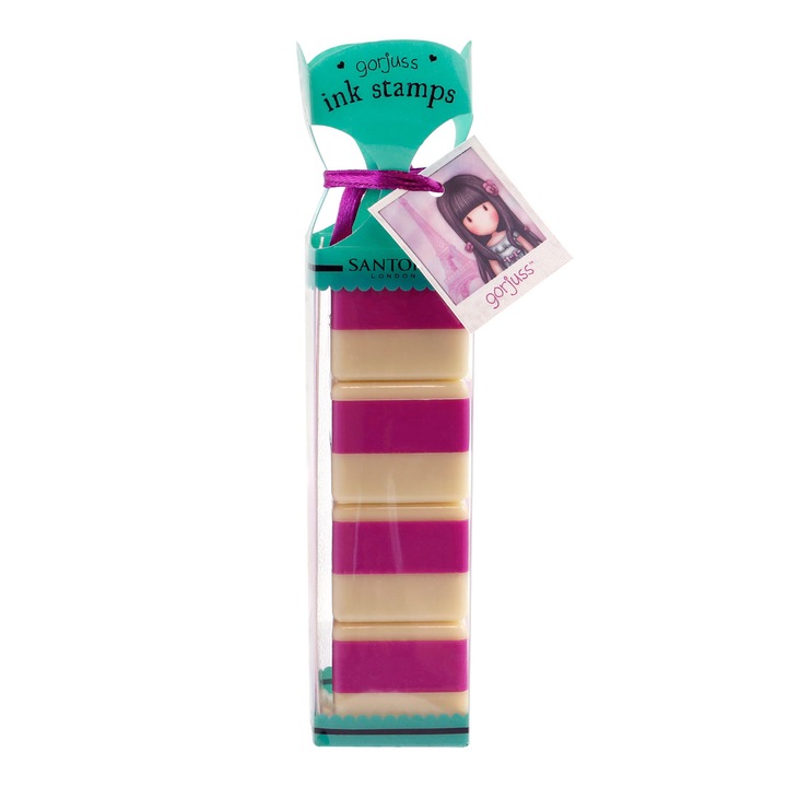 Set timbre cu cerneala, Santoro London, 3 ani, Multicolor