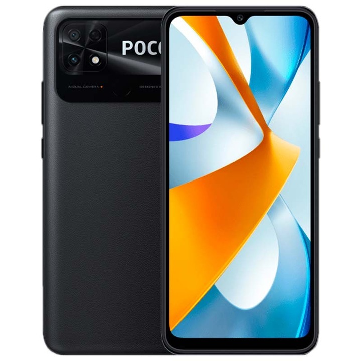 Смартфон Xiaomi Poco C40, 64GB, 4GB RAM, Dual SIM, Power Black