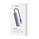 Хъб 5 в 1 адаптер UGREEN CM473, USB - 4x USB 3.0, 1x USB-C, 20 см, Сив