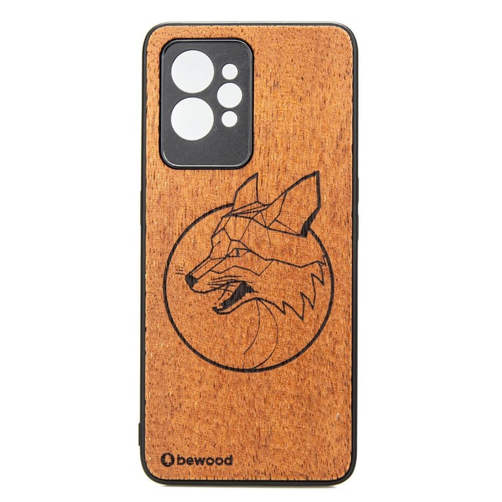 Husa pentru Realme GT 2 Pro, BEWOOD, Silicon/Lemn, Maro