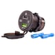 Priza cu 2 USB, tip C si USB Qc3.0, cu LED, 12-24v, cu voltmetru, incastrabila, Mod7 02857 Amio