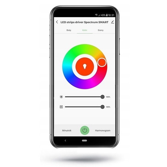 Smart Controler WiFi pentru banda LED Spectrum Smart 12-24V DC 24W-48W ...