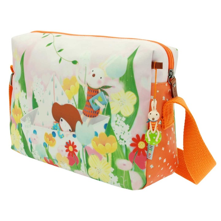 Válltáska, Santoro, PVC/poliészter/poliuretán/pamut, többszínű