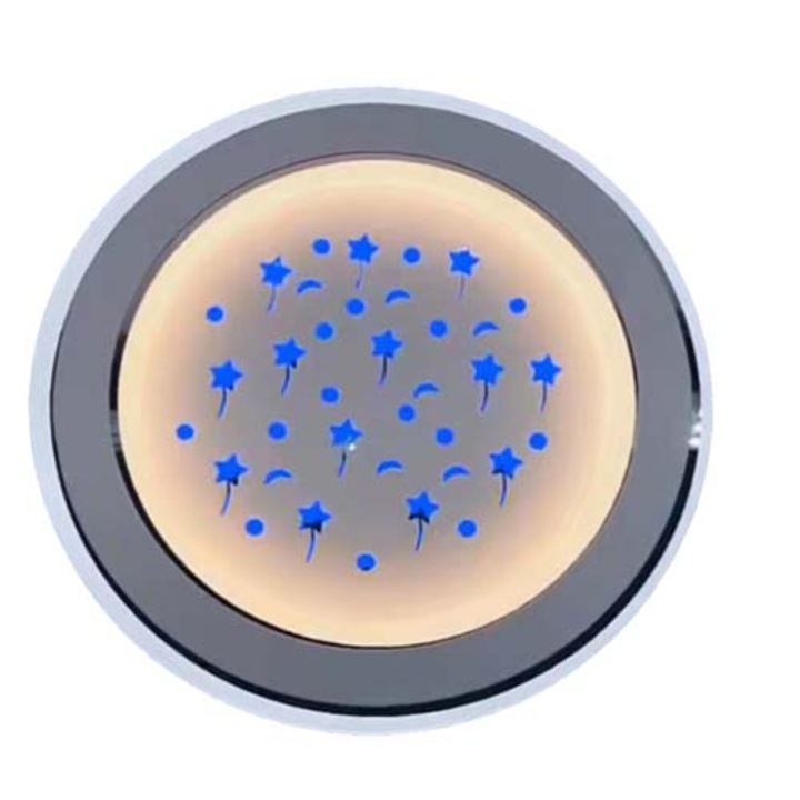 Аплик, LED, Модерен, Кръг, 3 светлинни режима, 200 мм, L8127, Бял