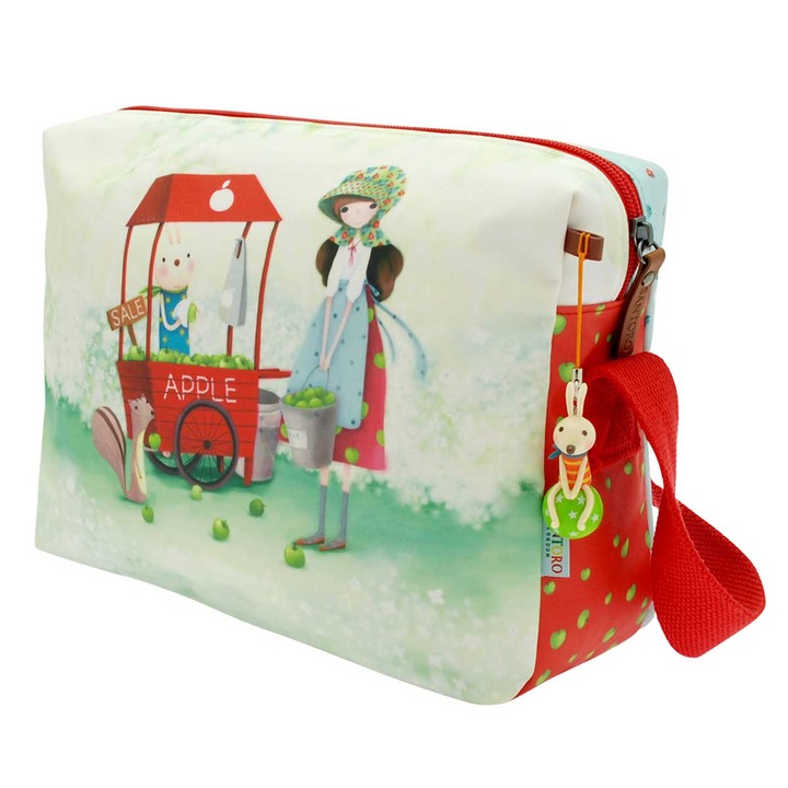 Geanta de umar, Santoro , 3 ani, Bumbac/PVC/Poliuretan/Poliester, Multicolor