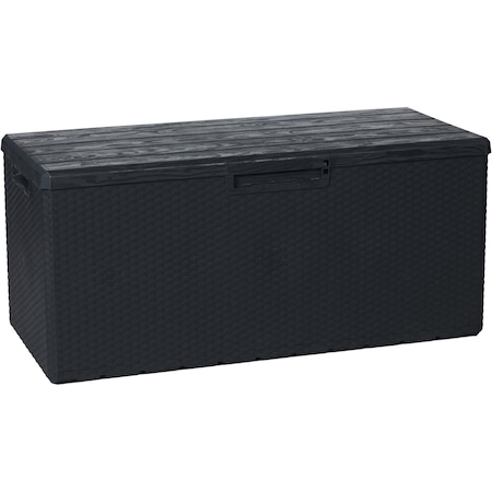 Lada depozitare gradina, Toomax Portofino, 340 litri, antracit, 123.7x54.5x56.2 cm