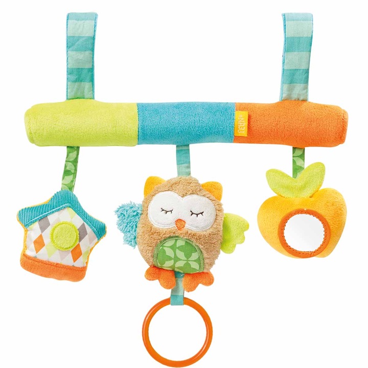 Играчка за количка, Fehn, 0 месеца+, 22 см, Многоцветна