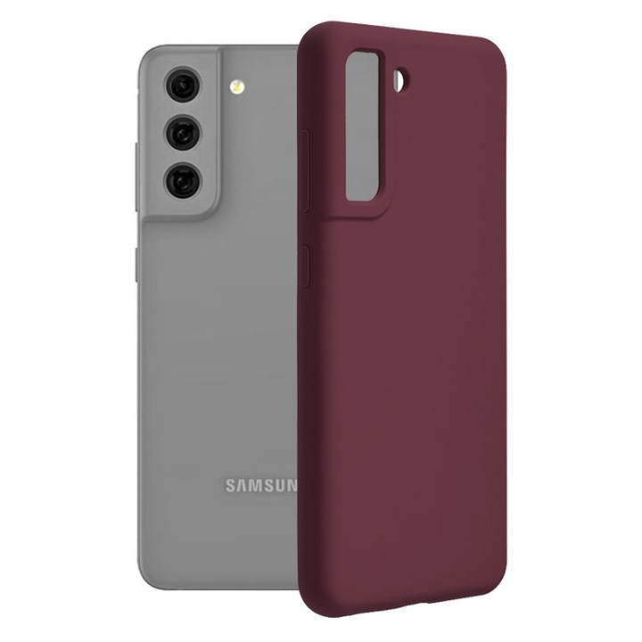 Защитен калъф за Samsung Galaxy S21 FE 5G, Precision Fit, Soft Edge Silicon Flexe, O5423, Silicon Flex, лилав