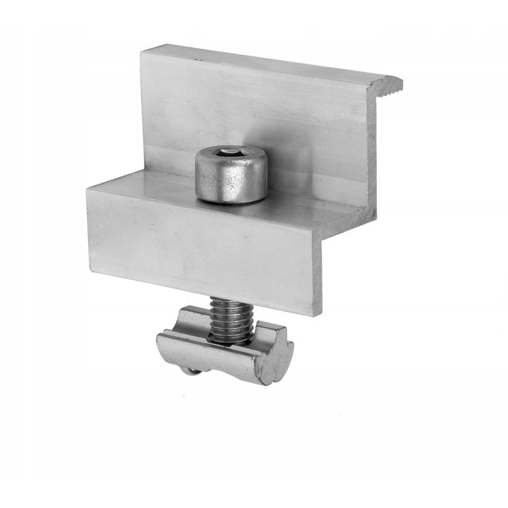 SET Clema capat fixare panou solar surub inox M8x25 si piulita