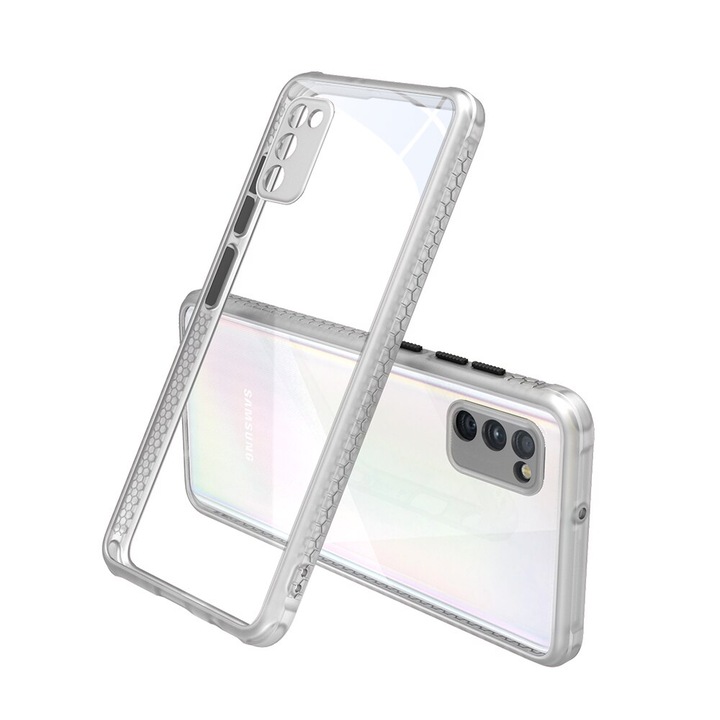 Удароустойчив Кейс за Samsung A42, Camera Protection, Бял