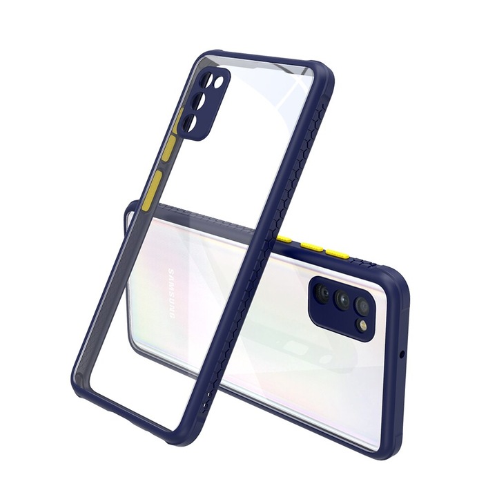 Удароустойчив Кейс за Samsung A42, Camera Protection, Син