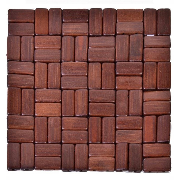 Suport Din Bambus Pentru Oalae, Cratite, Tigai, Sferique, 17x17cm