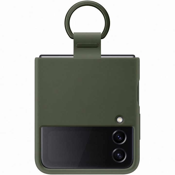 Предпазен калъф Samsung Silicone Cover with Ring за Galaxy Z Flip4, Khaki