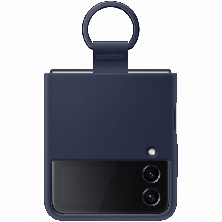 Предпазен калъф Samsung Silicone Cover with Ring за Galaxy Z Flip4, Navy