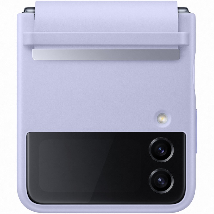 Предпазен калъф Samsung Flap Leather Cover за Galaxy Z Flip4, Serene Purple
