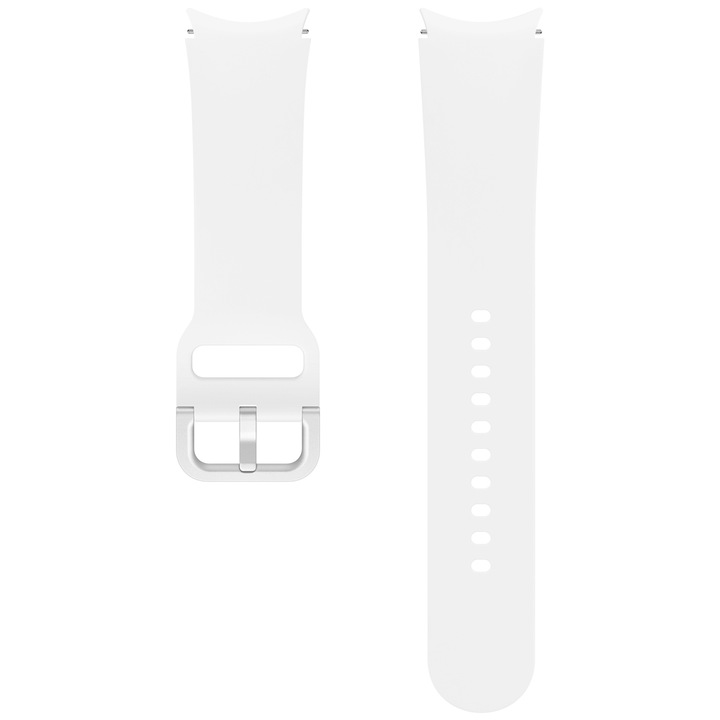 Curea smartwatch Samsung Sport Band pentru Galaxy Watch5, 20mm, (M/L), White