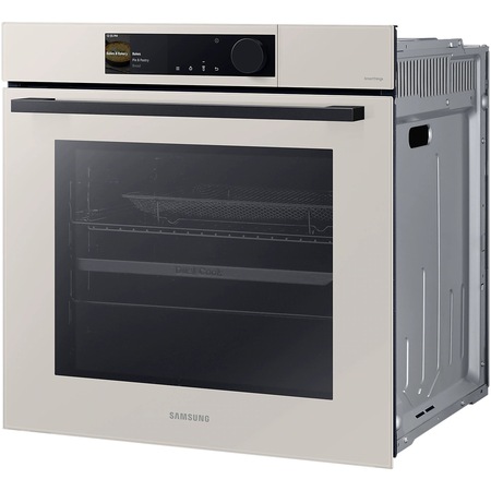Cuptor incorporabil Bespoke Samsung NV7B665IAE/U2, Electric, 76 l, Autorcuratare catalitica, Air Sous Vide, Dual Cook Steam, Display touch, SmartThings Cooking, Clasa A+, Clean Beige