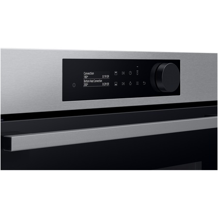 Cuptor incorporabil Samsung NV7B5645TAS/U2, Electric, 76 l, Dual Cook, Natural Steam, Display touch, Clasa A+, Negru/Inox
